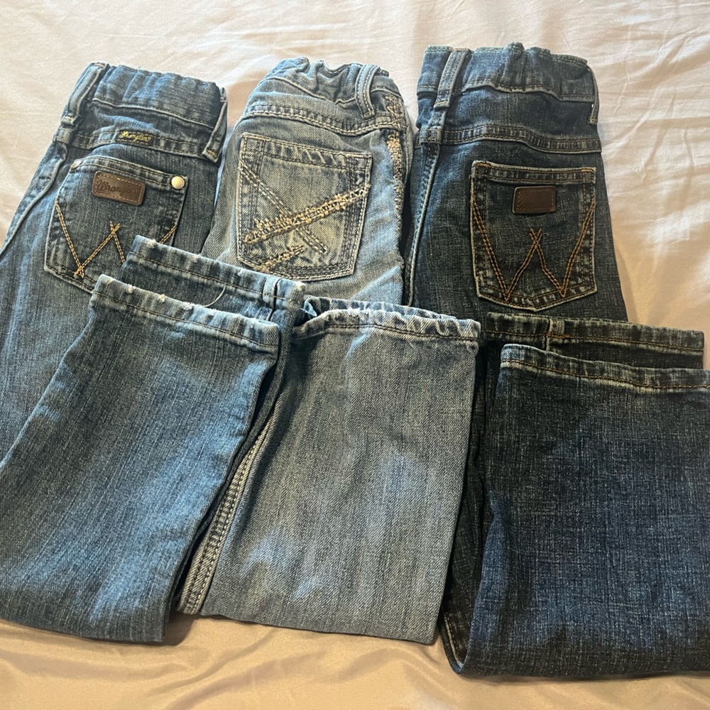 3 size 6 boys Jeans 2 Wrangler Retro 1 wrangler 20X